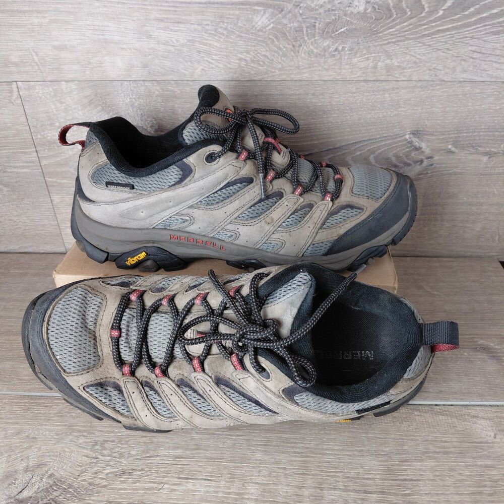 Merrell Moab 3 Shoes Men Size 12 Gray Outdoor Hiking Sneakers Vibram Low J035843